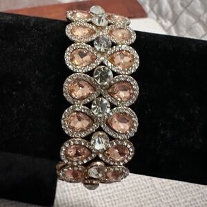 Crystal Peach Teardrop Stretch Bracelet (not real, but still really pretty!)